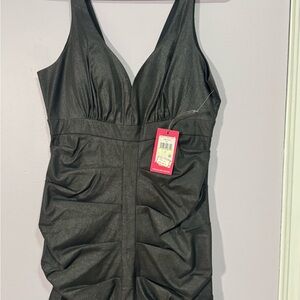 Vince Charcoal Asymmetrical Dress